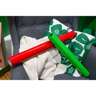 Nino Percussion LSRS-R synteettinen sadeputki ryhmäkuvassa.