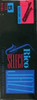 Rico 2H Jazz Select filed  baritonisaksofonin lehtilaatikko ( 5 lehteä) 