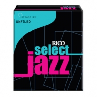 Rico 3H Select Jazz unfiled sopraanosaksofonin lehtilaatikko (10 lehteä) 