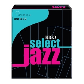 Rico 2M Select Jazz unfiled sopraanosaksofonin lehtilaatikko (10 lehteä) 