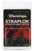 Dunlop SLS1503BK Traditional musta hihnalukko, pari 