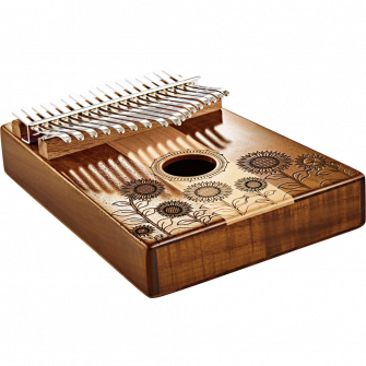 Maple & Acacia Kalimba kulmasta.