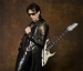 Steve Vai Promokuvassa Ibanez Jem -kitaransa kanssa.