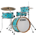 Tama Club Jam Aqua Blue telineillä ja tuolilla.