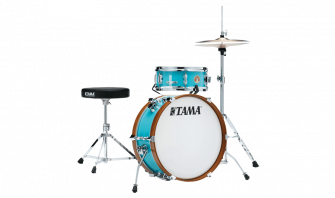 Tama Club Jam Mini Aqua Blue -rumpusetti telineillä.