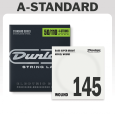 Dunlop 50-145t 5-kielisen basson kielet, Stainless Steel.